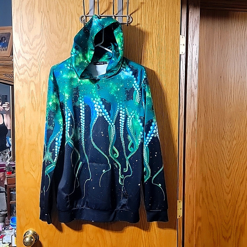 Octopus hooded sweatshirt Large